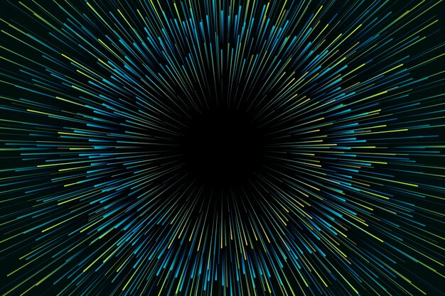 Fondo de luces de velocidad verde degradado