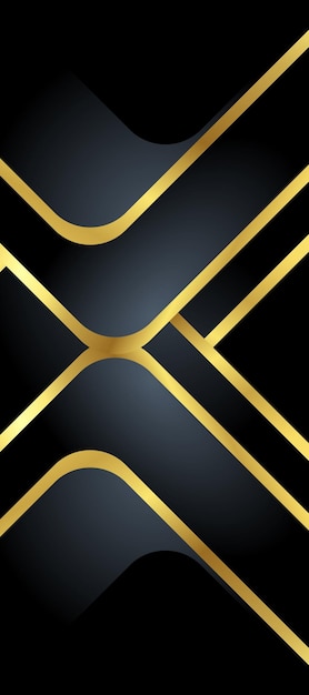 fondo de lujo abstracto negro y dorado