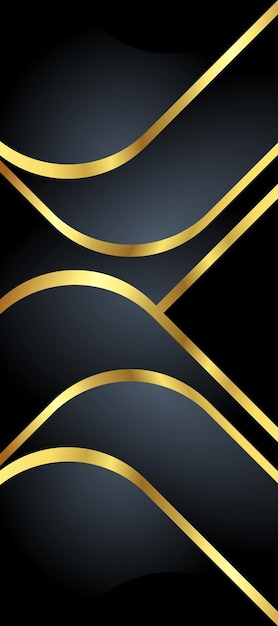fondo de lujo abstracto negro y dorado
