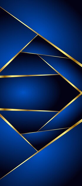 fondo de lujo azul y dorado abstracto con abstracciones