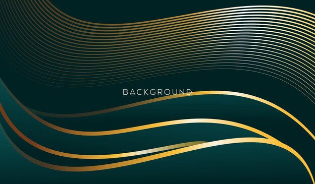 Fondo de lujo de diseño de onda moderna