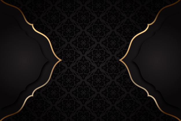Fondo de lujo dorado degradado