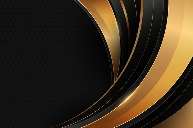 Fondo de lujo dorado degradado