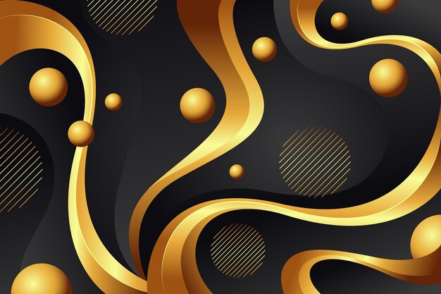 Fondo de lujo dorado realista