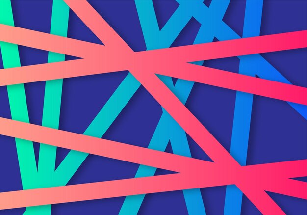 Fondo de lujo de línea de dimensión abstracta