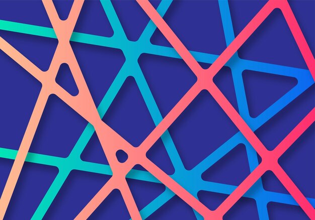 Fondo de lujo de línea de dimensión abstracta