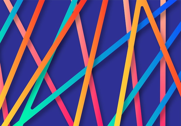 Fondo de lujo de línea de dimensión abstracta