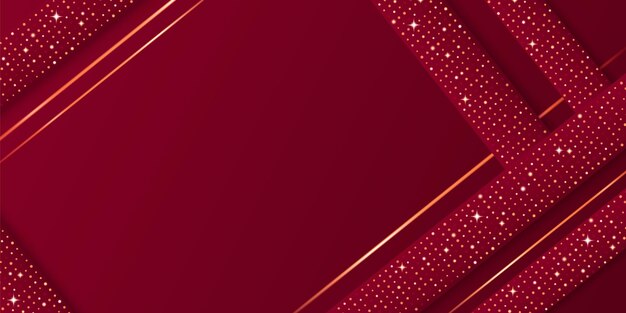 Fondo de lujo rojo con detalles dorados