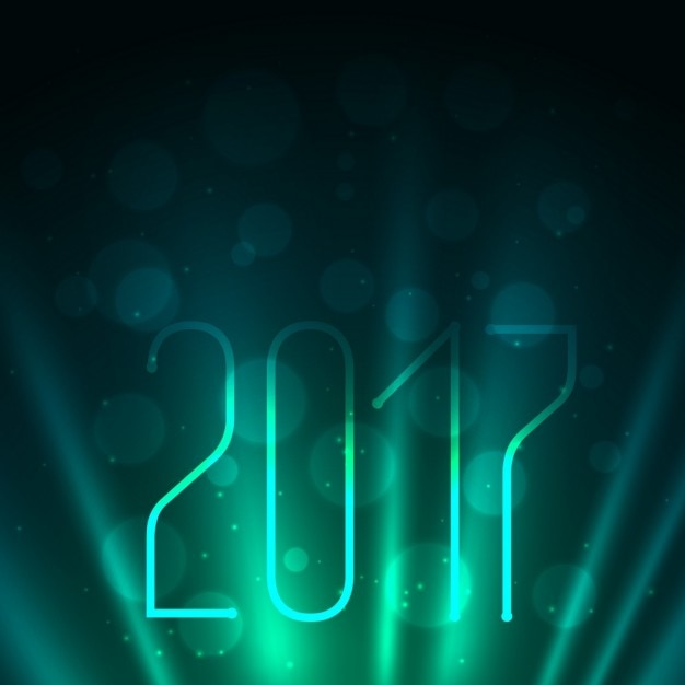 Vector gratuito fondo luminoso de 2017