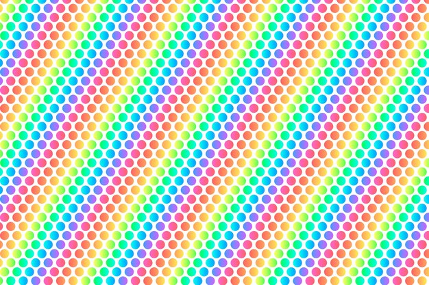 Fondo de lunares de arco iris degradado