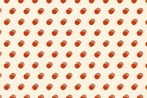 Fondo de lunares rojos dibujados a mano