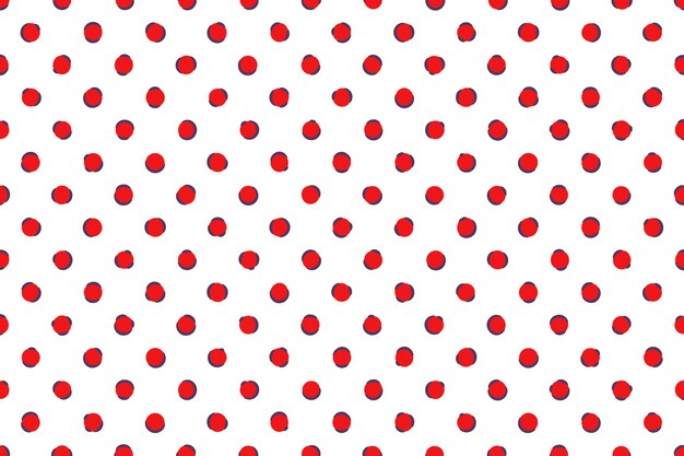 Fondo de lunares rojos de diseño plano