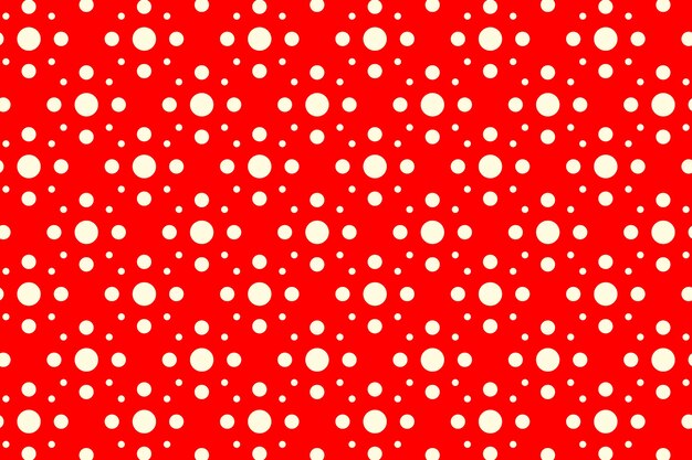 Fondo de lunares rojos de diseño plano