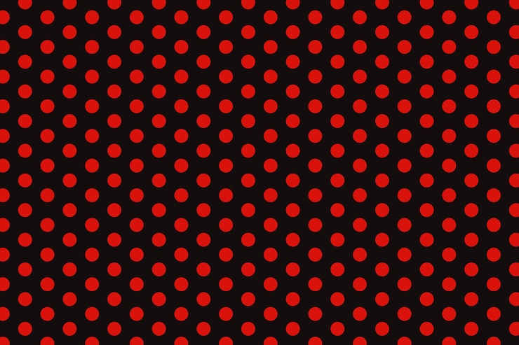 Vector gratuito fondo de lunares rojos de diseño plano