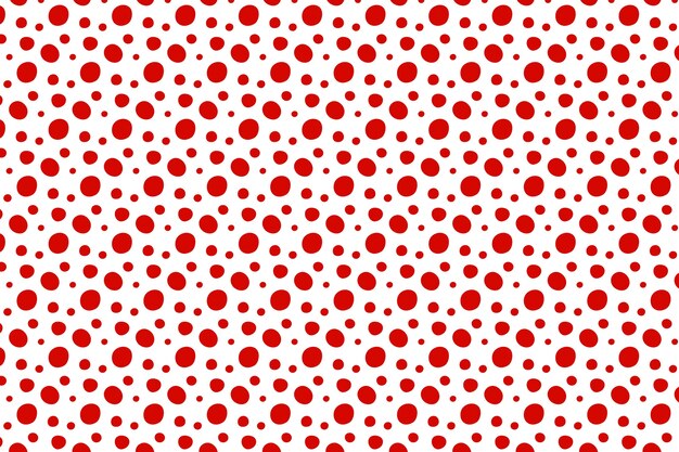 Fondo de lunares rojos de diseño plano
