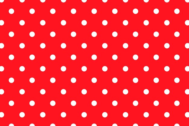 Fondo de lunares rojos de diseño plano
