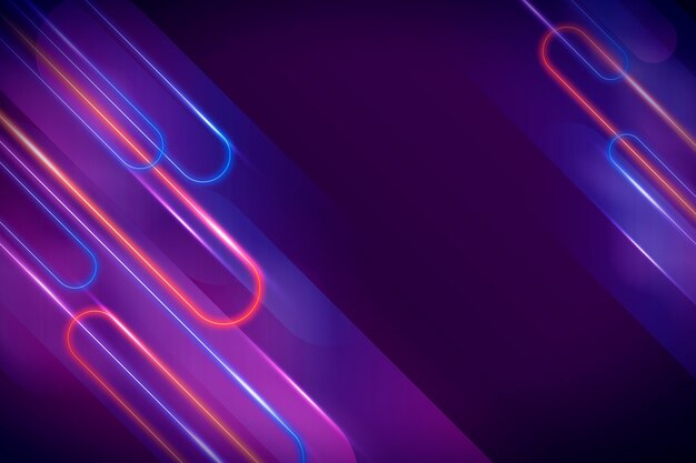 Fondo de luz abstracto de neón