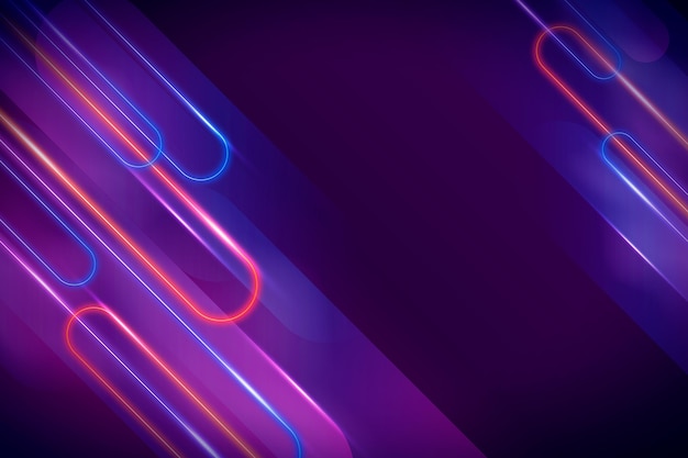 Fondo de luz abstracto de neón