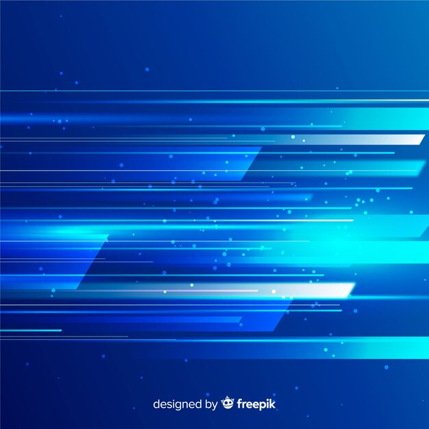 Fondo luz en movimiento diseño plano