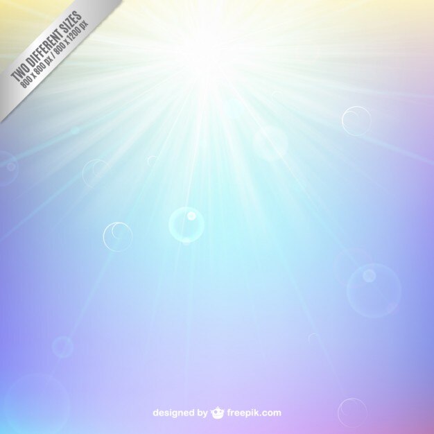 Fondo de luz solar en estilo bokeh