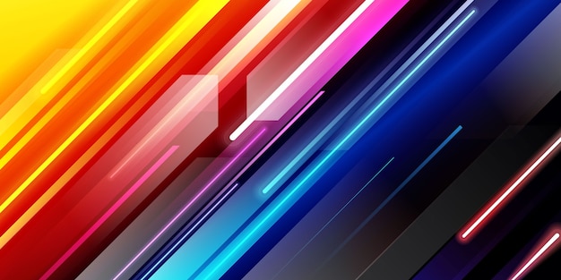 Fondo de luz de velocidad diagonal colorida