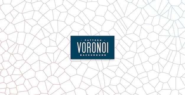 Fondo de malla de cuadrícula de líneas de patrón de Voronoi