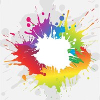Vector gratis fondo de mancha de pintura colorida