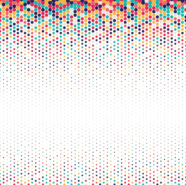 Fondo de manchas de colores diseño de medios tonos