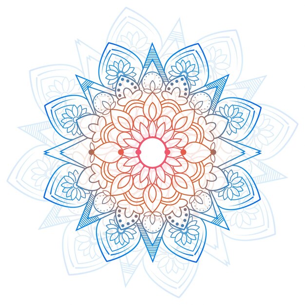 Fondo de mandala de colores