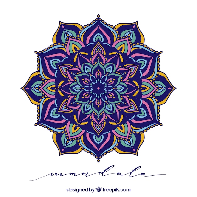 Fondo de mandala colorido