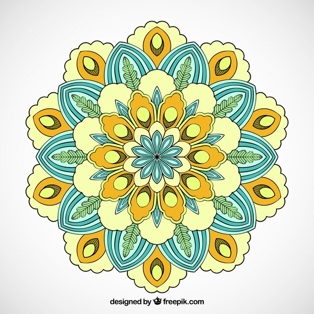 Fondo mandala colorido