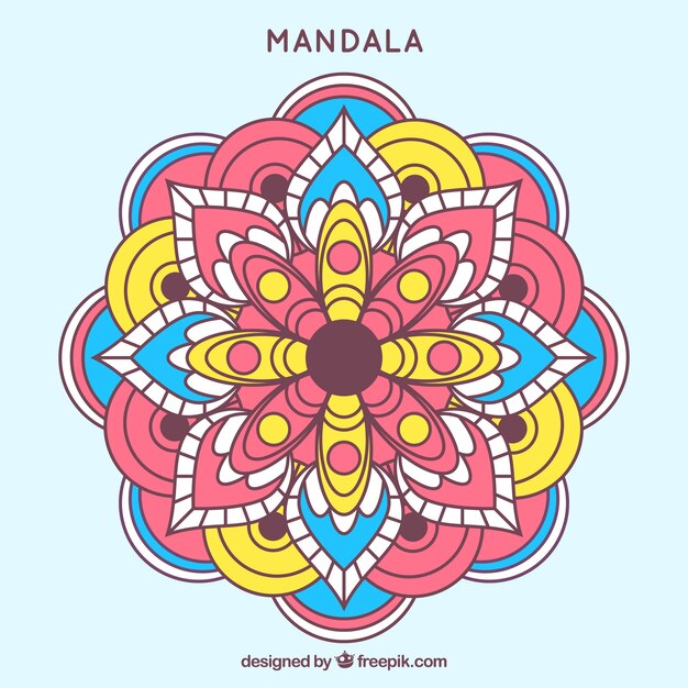 Fondo mandala colorido
