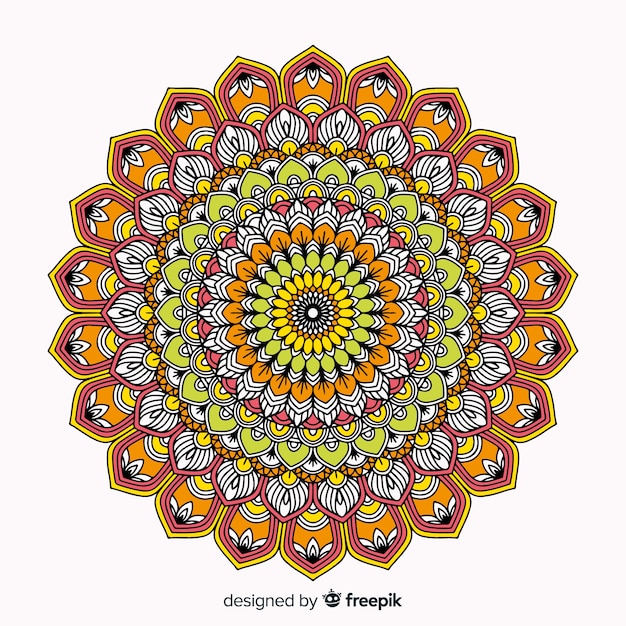 Fondo mandala colorido