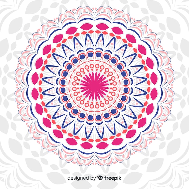 Fondo de mandala colorido