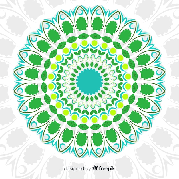 Vector gratuito fondo de mandala colorido