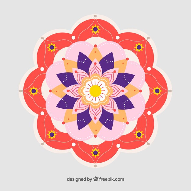 Vector gratuito fondo de mandala creativo