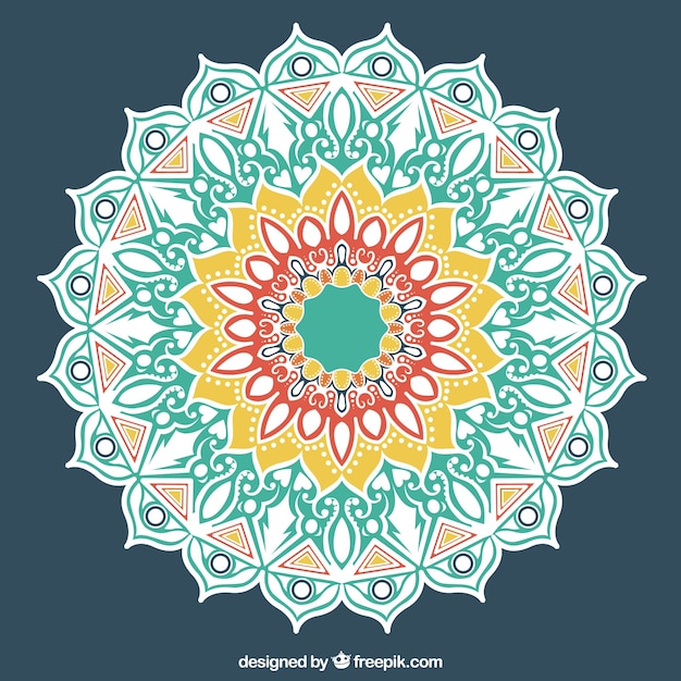 Fondo de mandala dibujado a mano 