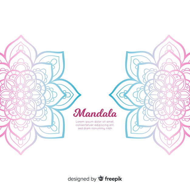 Fondo de mandala dibujado a mano