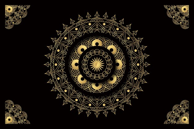 Fondo de mandala de lujo