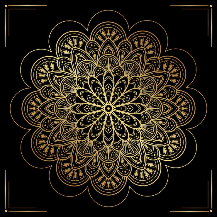 Vector gratuito el fondo del mandala de lujo