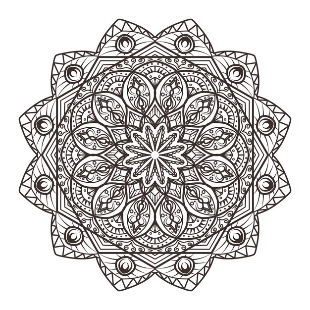 Fondo de mandala lujoso