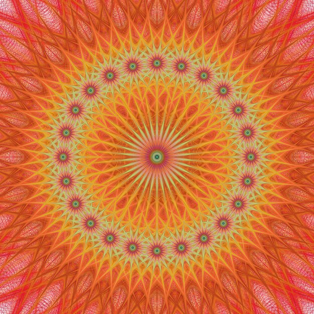 Fondo con mandala naranja