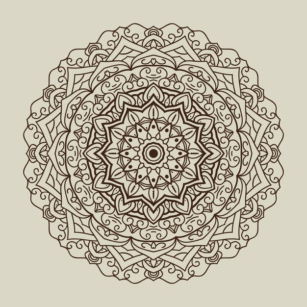 Fondo de mandala redondo