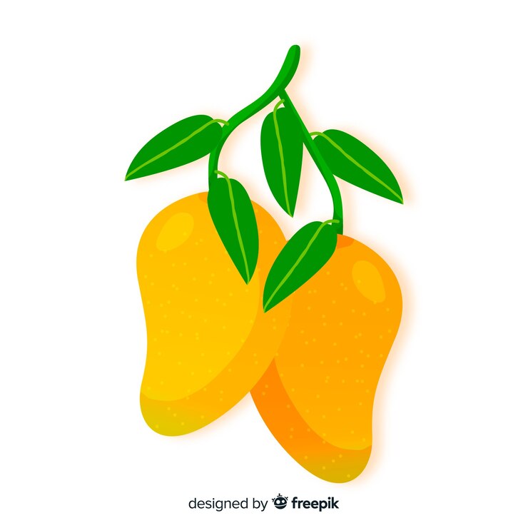 Vector gratuito fondo mango dibujado a mano