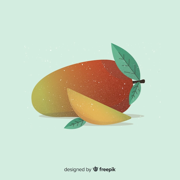 Vector gratuito fondo mango dibujado a mano