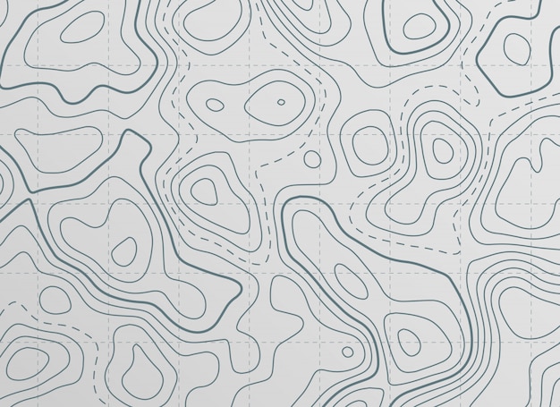 Fondo de mapa de línea de contorno topográfico