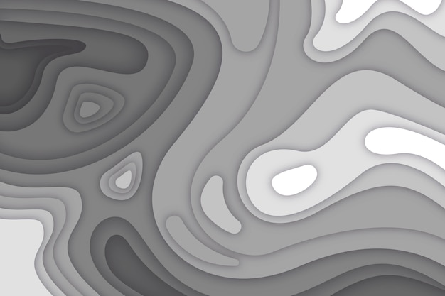 Vector gratuito fondo de mapa topográfico gris