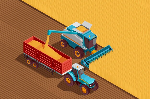 Fondo de máquinas agrícolas