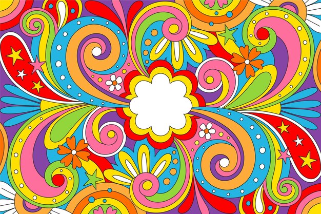 Fondo maravilloso psicodélico
