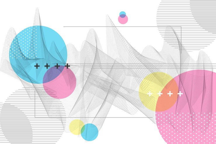 Vector gratuito fondo de marco de alambre abstracto con gradiente